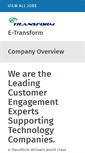 Mobile Screenshot of etransform.careerplug.com